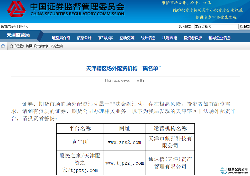 非法配资黑名单_福建股票配资公司_场外配资风险
